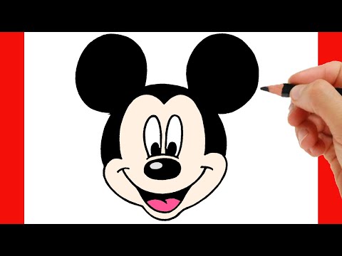 HOW TO DRAW MICKEY MOUSE EASY STEP BY STEP 